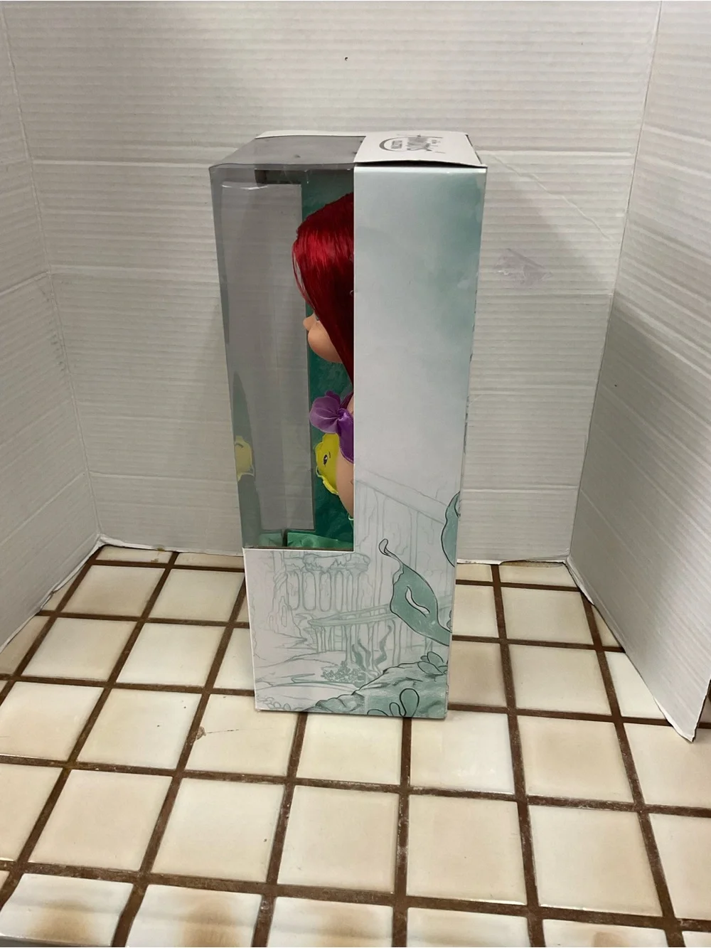 Disney Ariel Animator Doll with Purple Top and Yellow Flounder